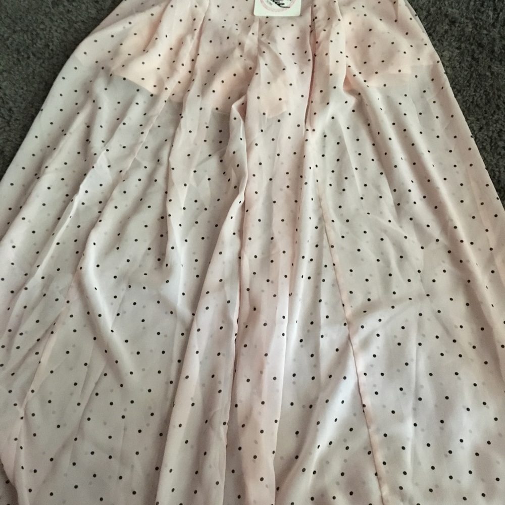 NWT gorgeous long skort with built in shorts